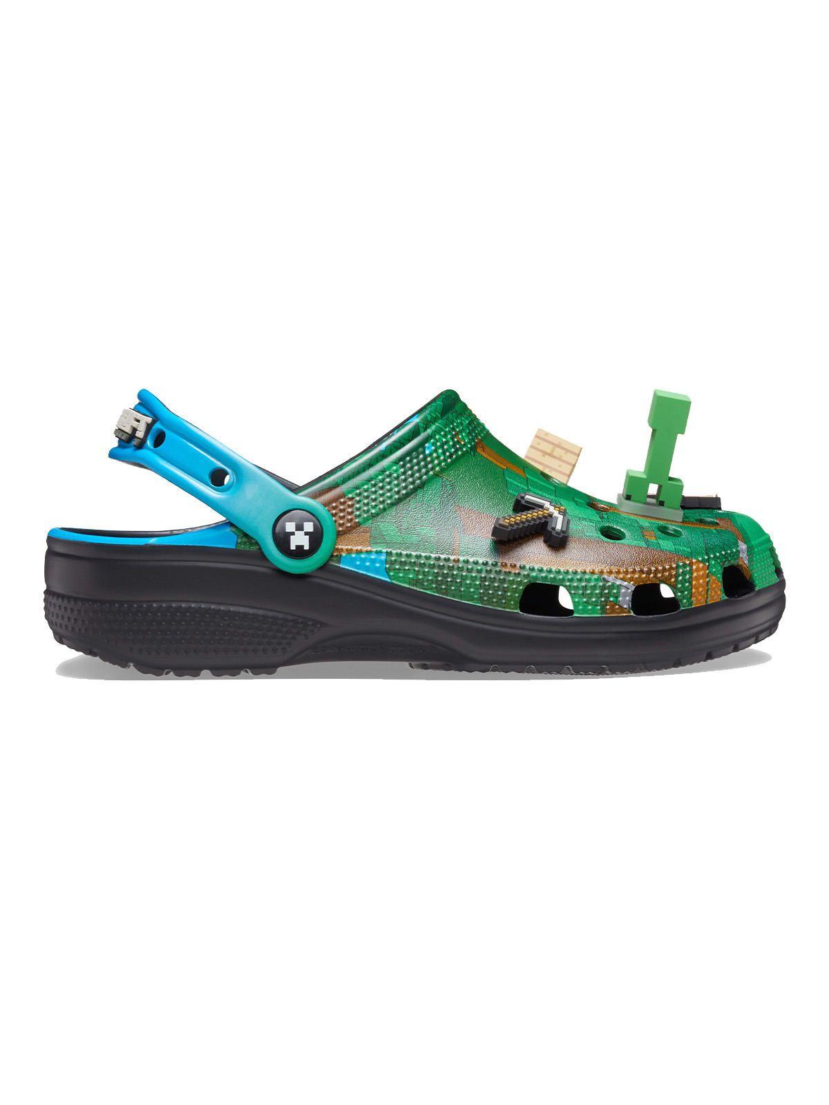 Zueco Crocs Hombre Minecraft Cls Clog Verde-0