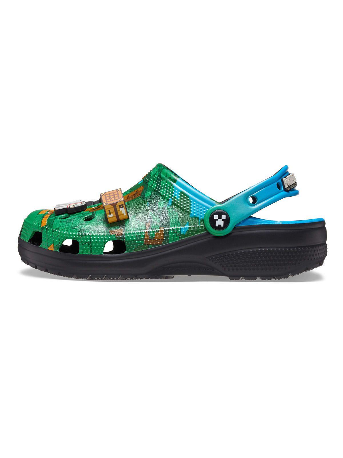 Zueco Crocs Hombre Minecraft Cls Clog Verde-1