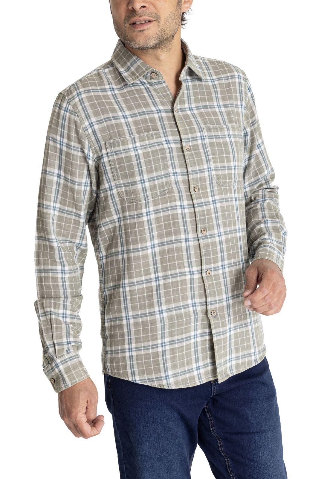 Camisa M/L Hombre Bradford Verde-4