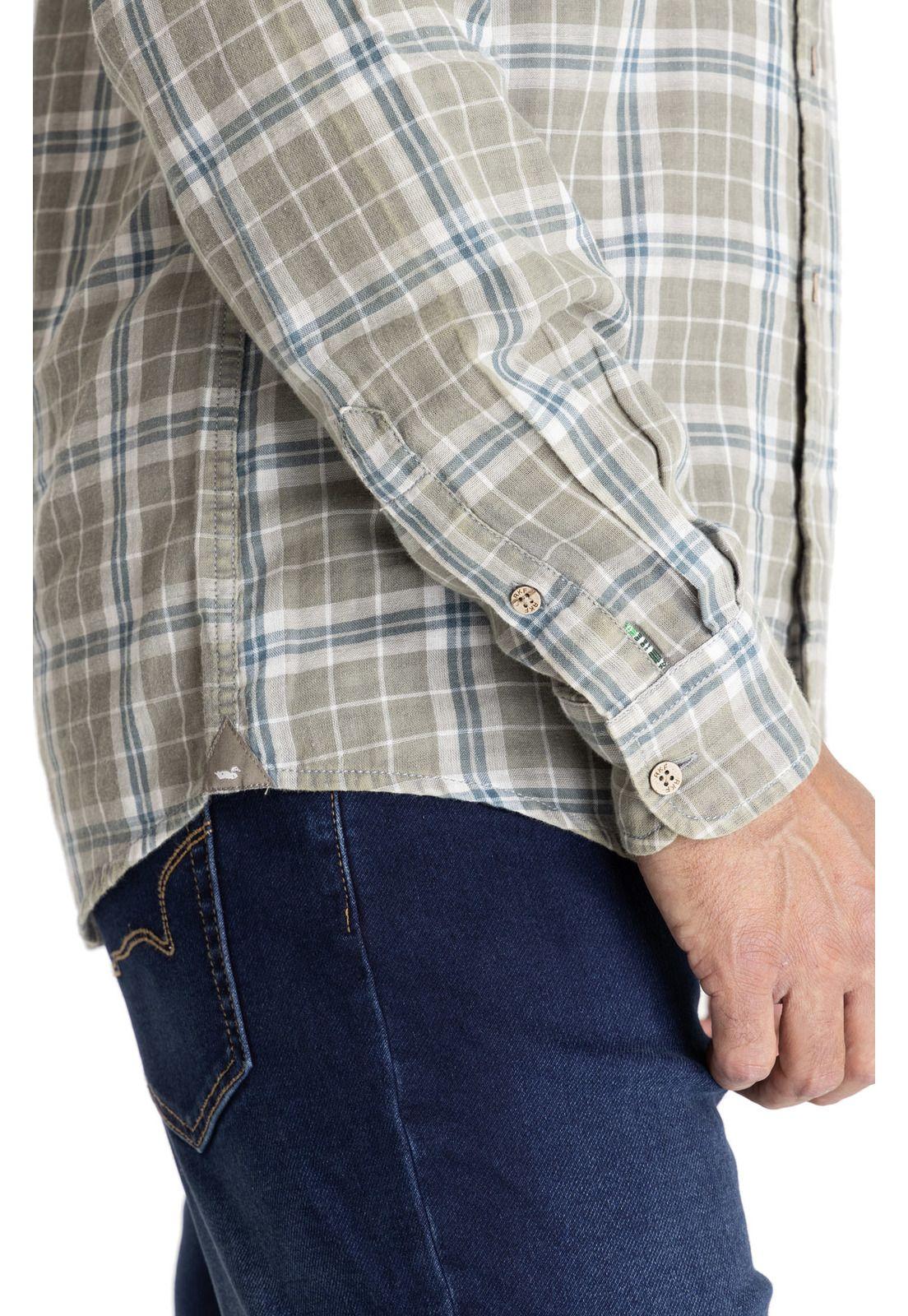 Camisa M/L Hombre Bradford Verde-7