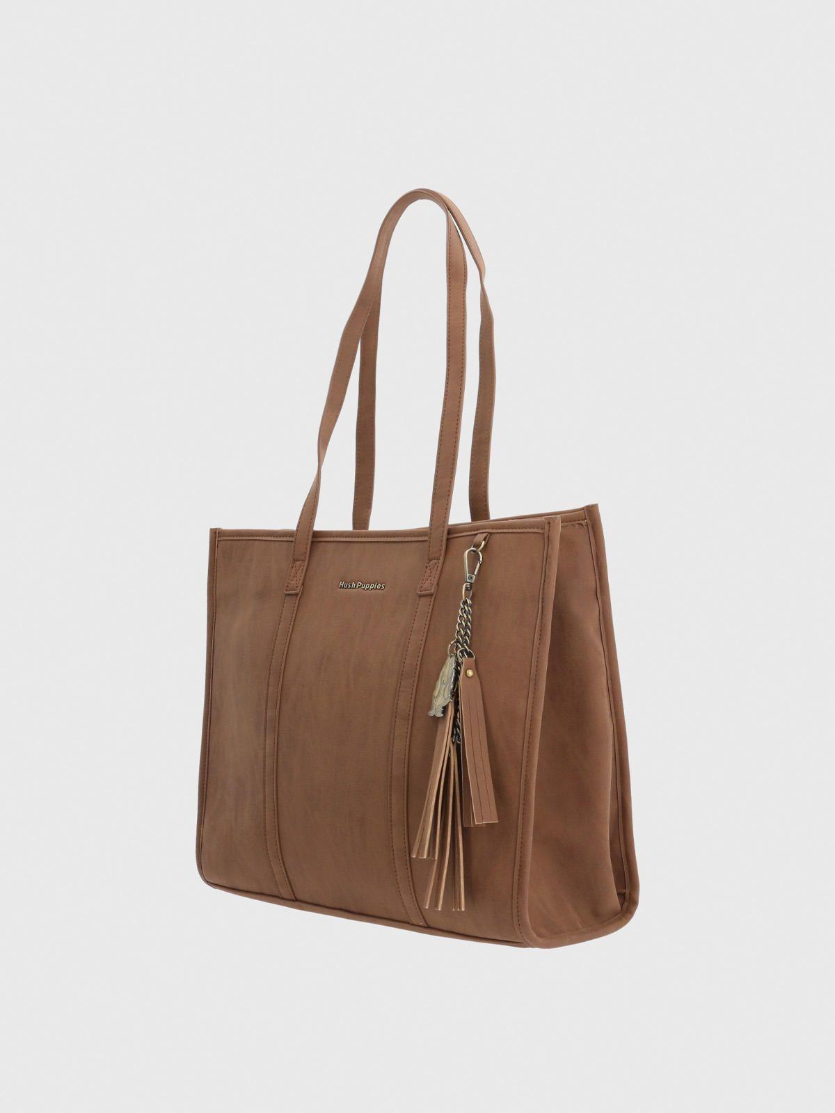 Cartera Ecocuero Mujer Dann Tote Café-1