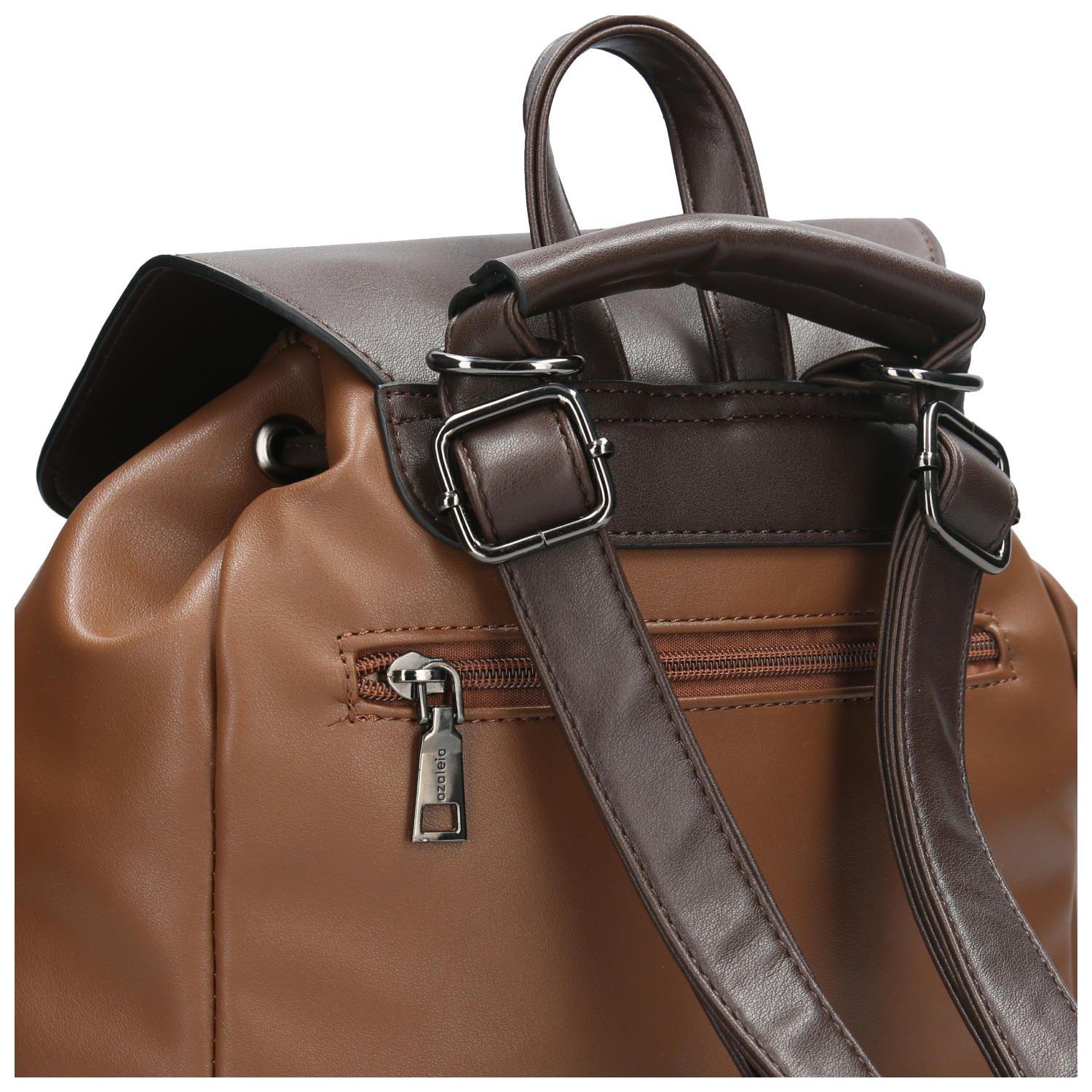 Mochila Convertible Mujer Leila Back Café-3