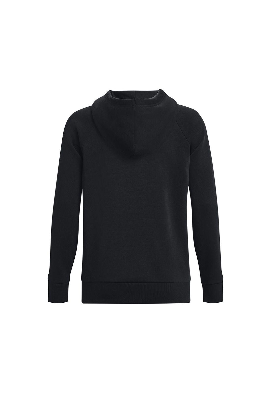 Polerón Big Logo UA Rival Negro para mujer-1