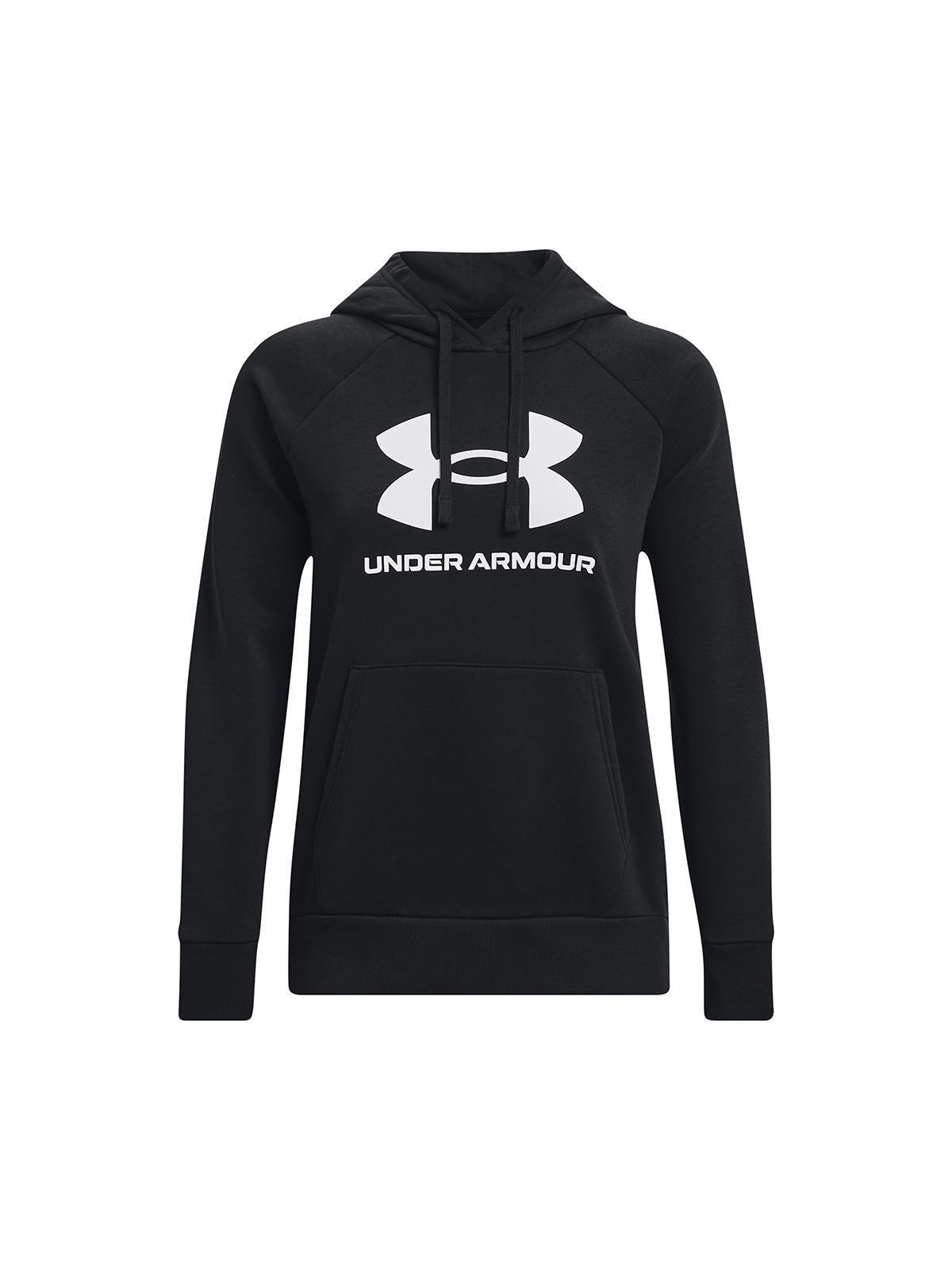 Polerón Big Logo UA Rival Negro para mujer-0