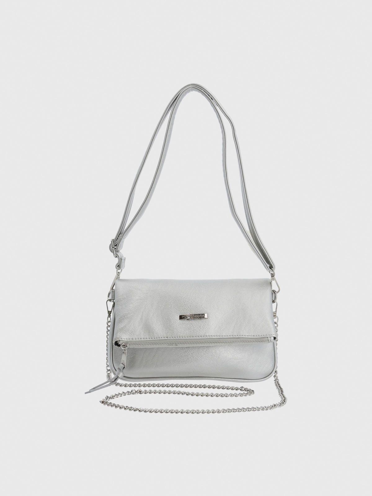 Cartera Mujer Metal Cross Plateado-3