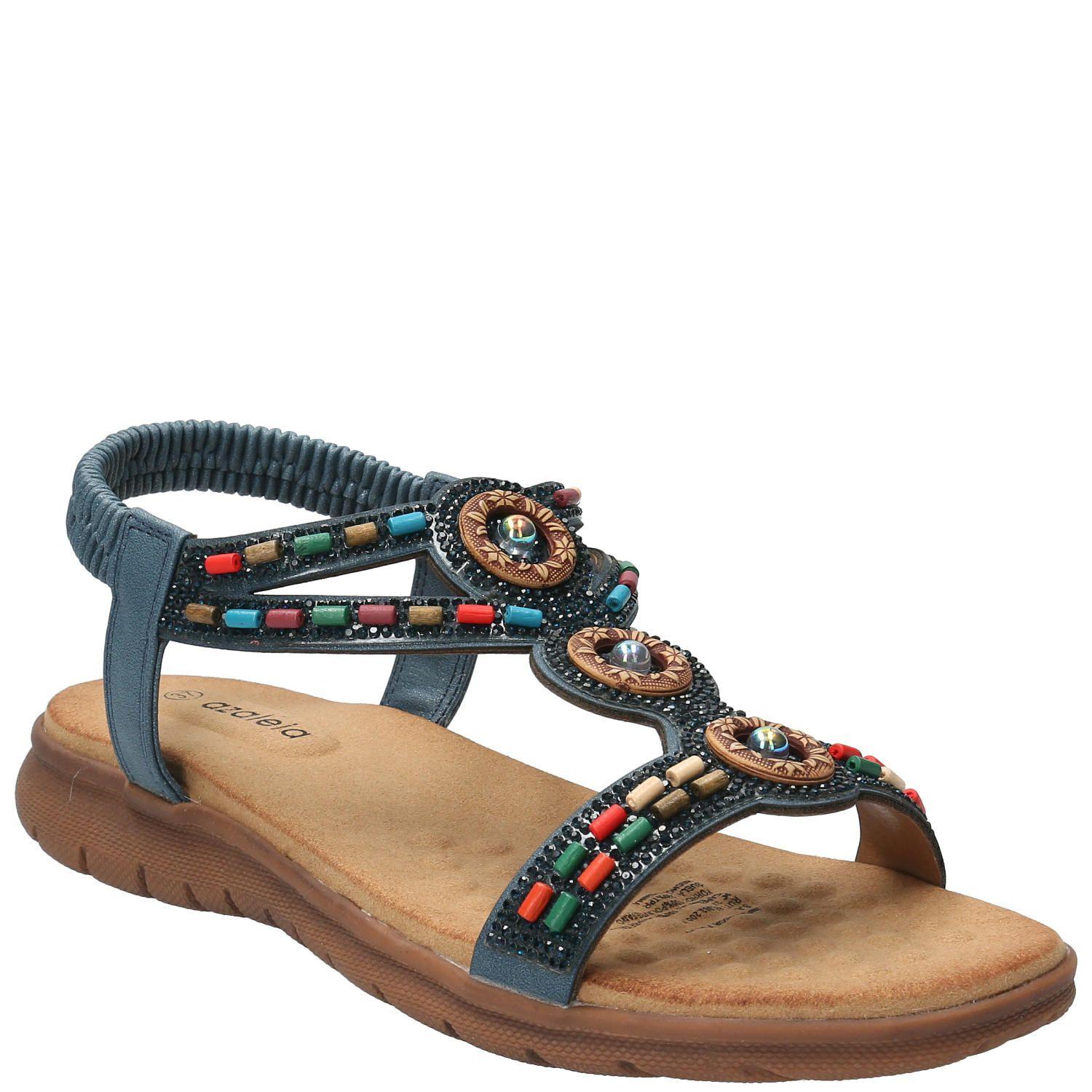 Sandalia Vanny Azul Mujer-0