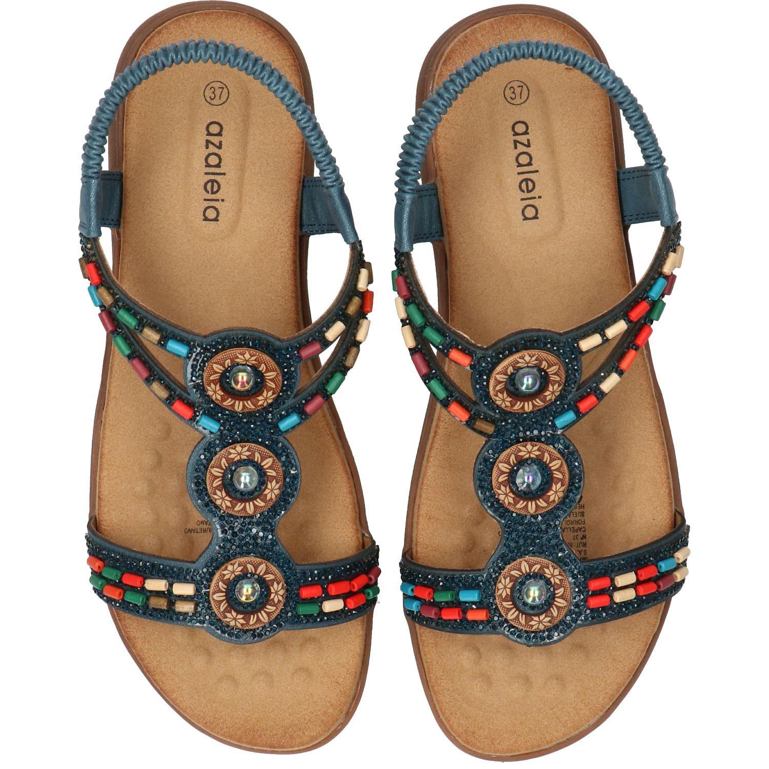 Sandalia Vanny Azul Mujer-7