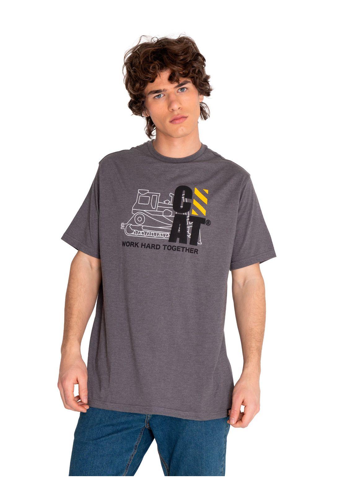 Polera Manga Corta Hombre Workwear Graphic3 Gris-0