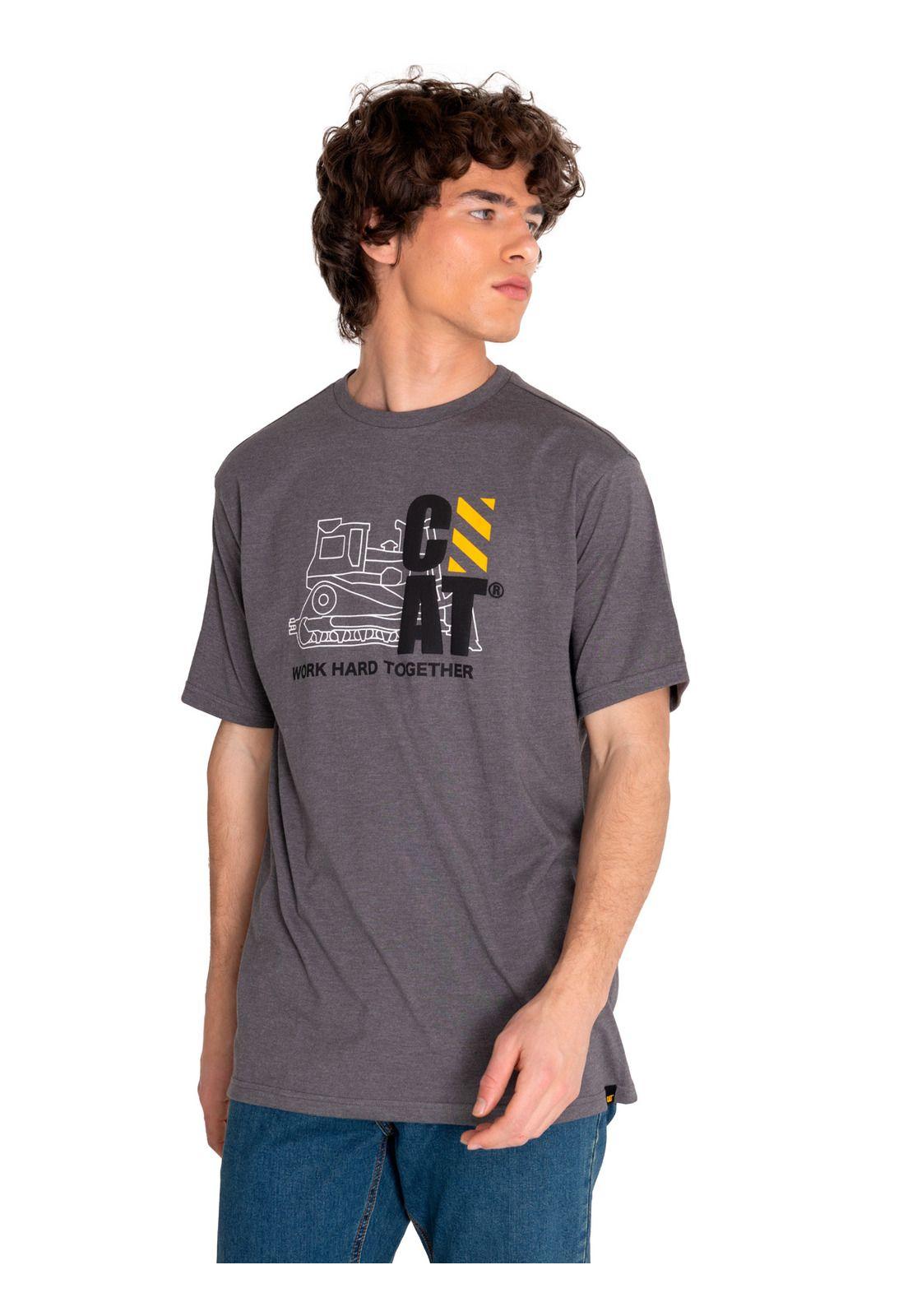 Polera Manga Corta Hombre Workwear Graphic3 Gris-1