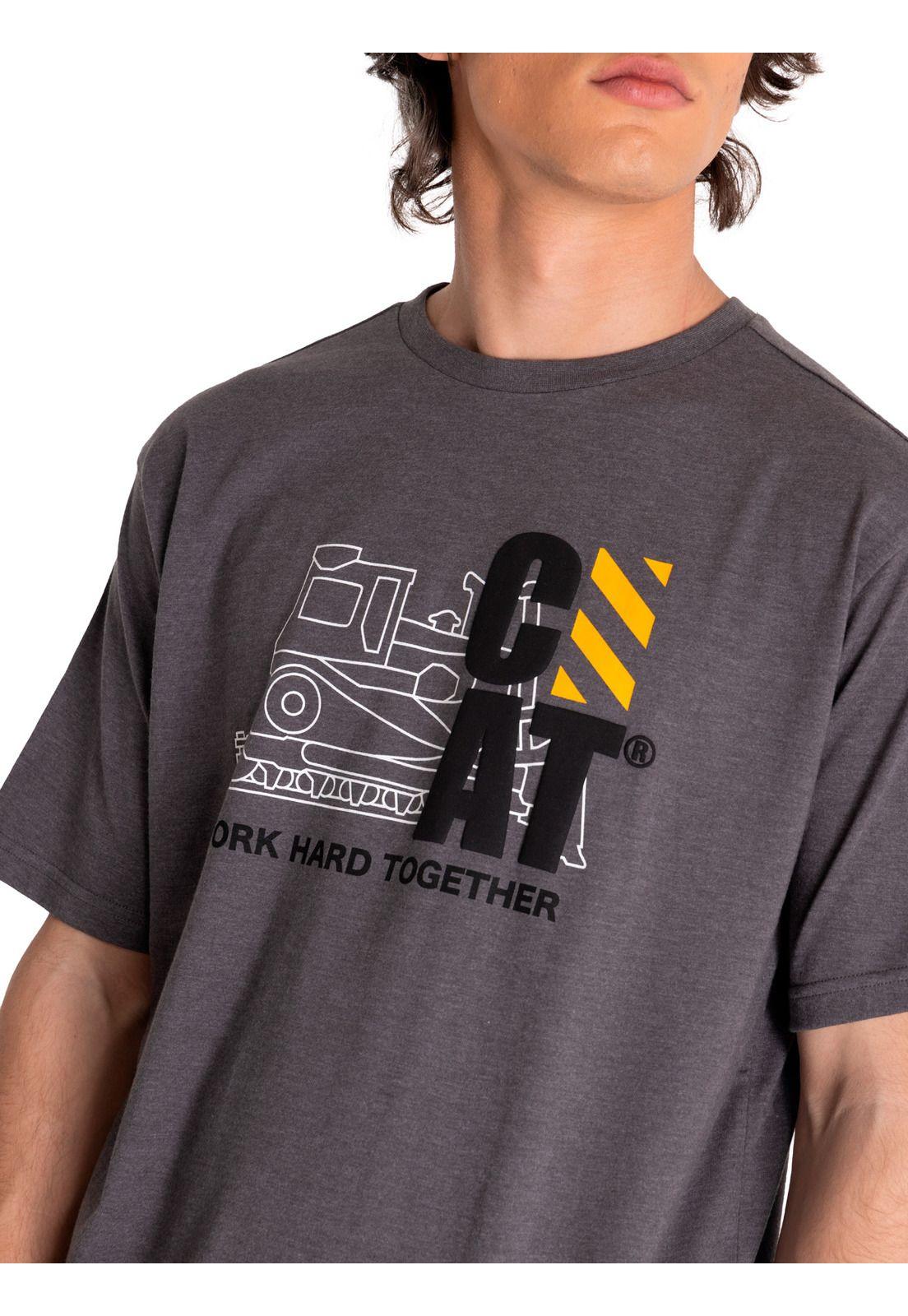 Polera Manga Corta Hombre Workwear Graphic3 Gris-4