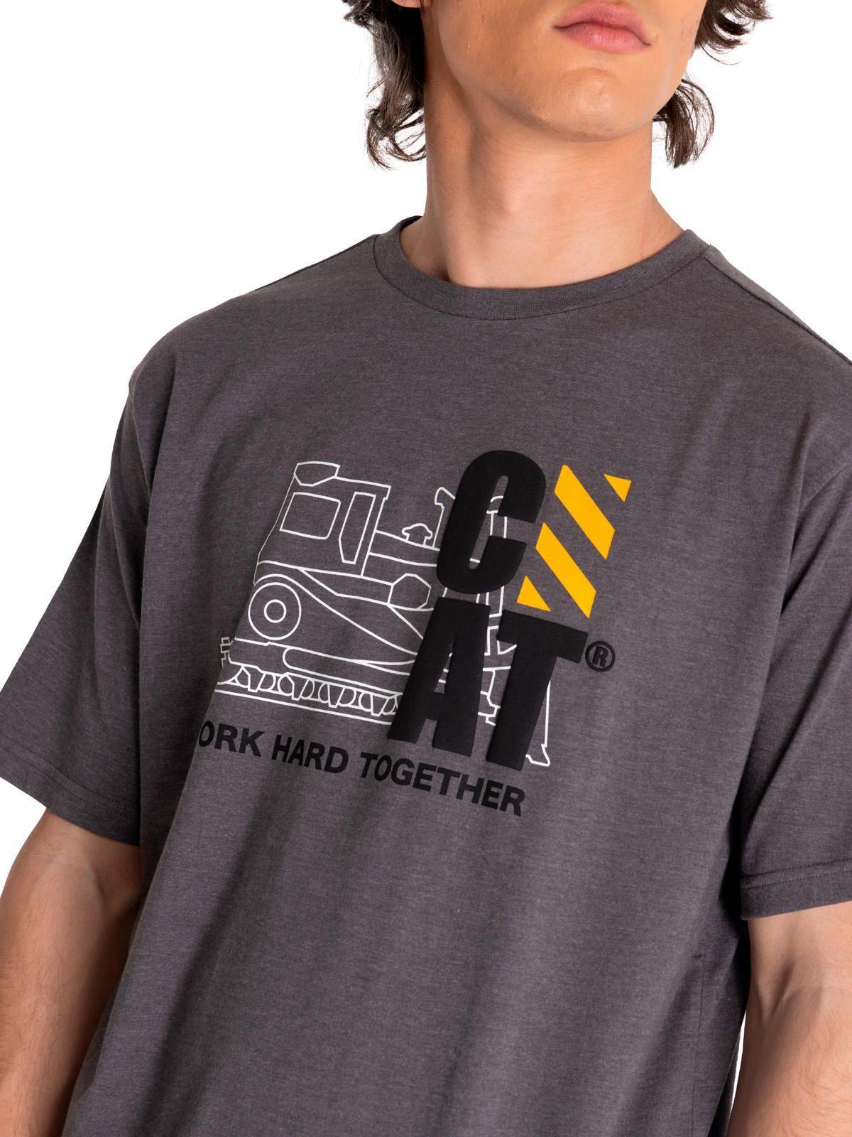 Polera Manga Corta Hombre Workwear Graphic3 Gris-4