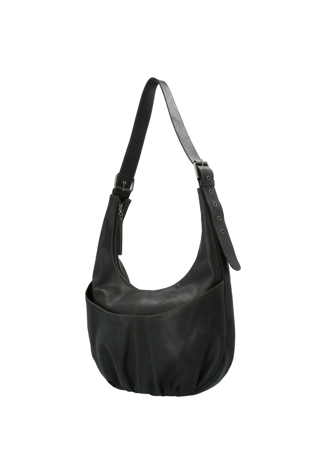 Cartera Cuero  Martina Hobo Negro-1