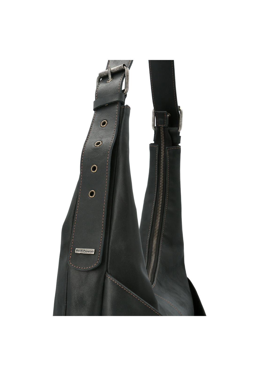 Cartera Cuero  Martina Hobo Negro-3