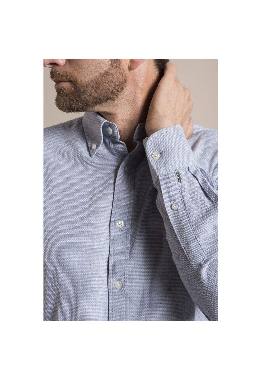 Camisa Texture Rockford Celeste-3