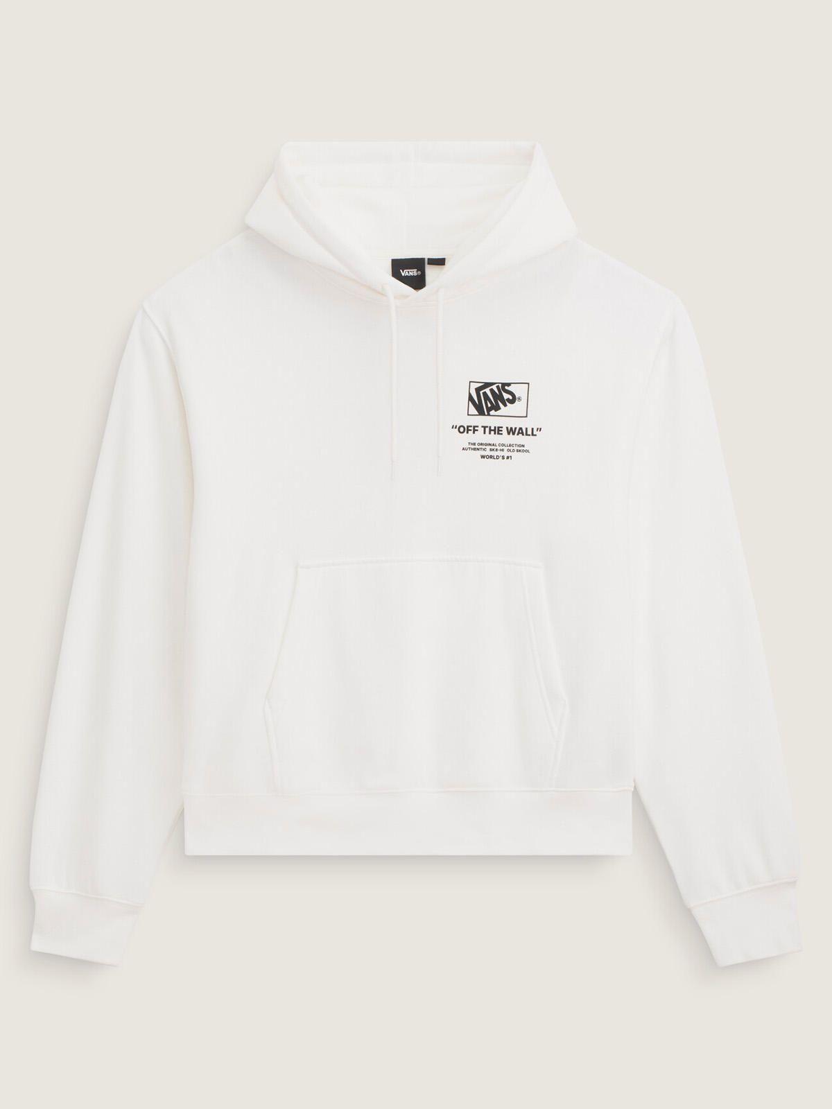 Poleron Hombre Stacked Hi Pullover Blanco-4