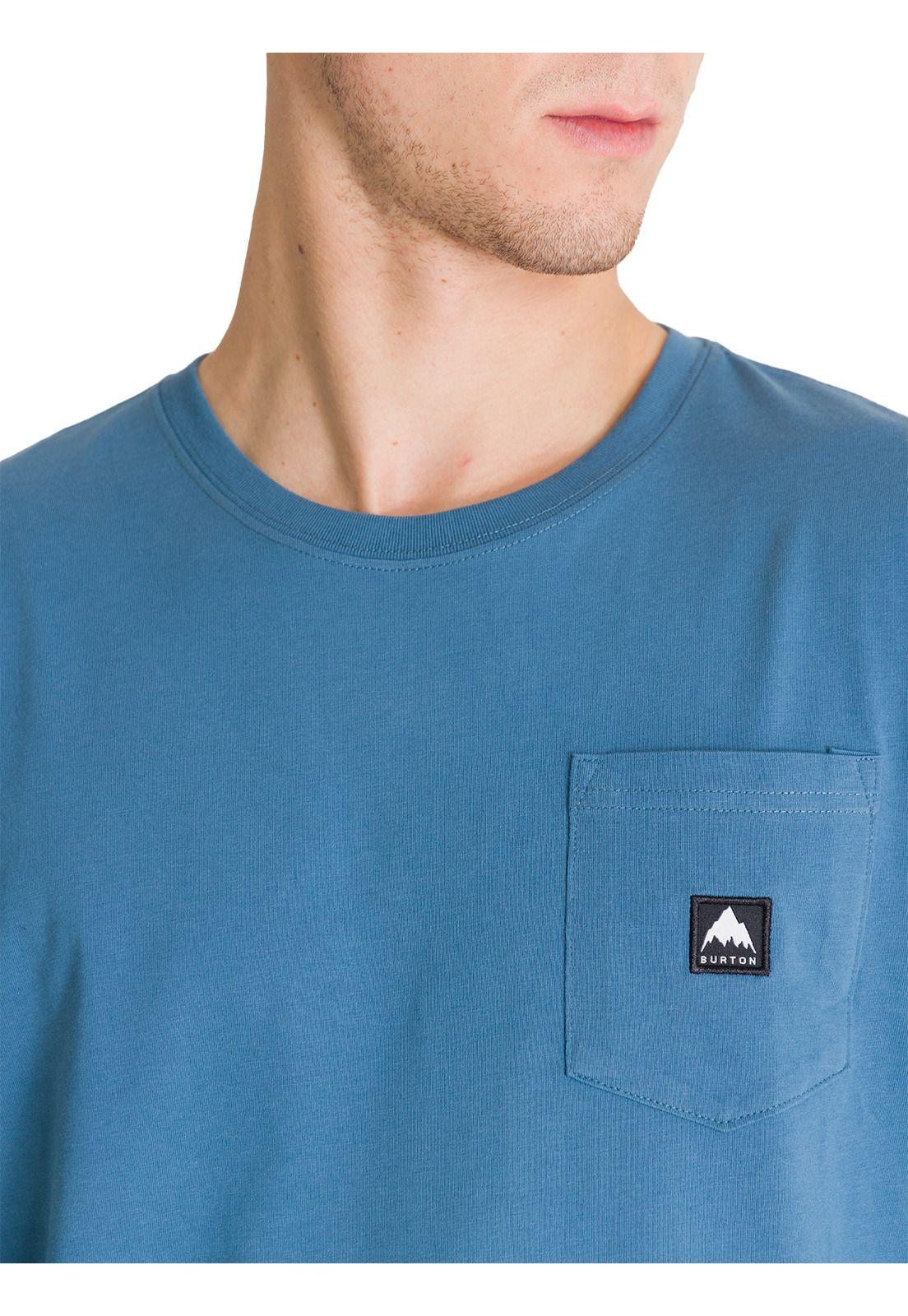 Polera Manga Larga Hombre Colfax Azul Burton-3