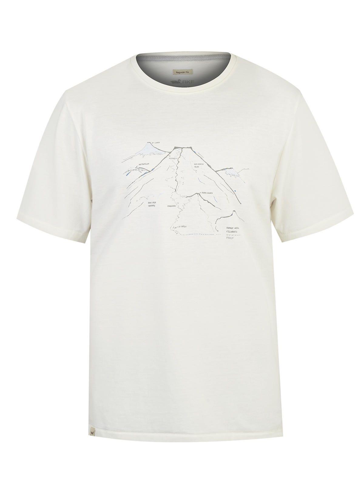 Polera Fibras Recicladas Hombre Places Blanco-0