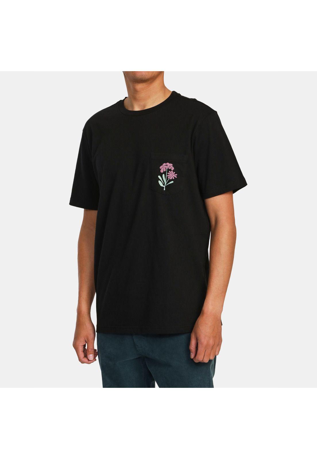 Polera M/C Hombre Bloomed M Tees Negro-3
