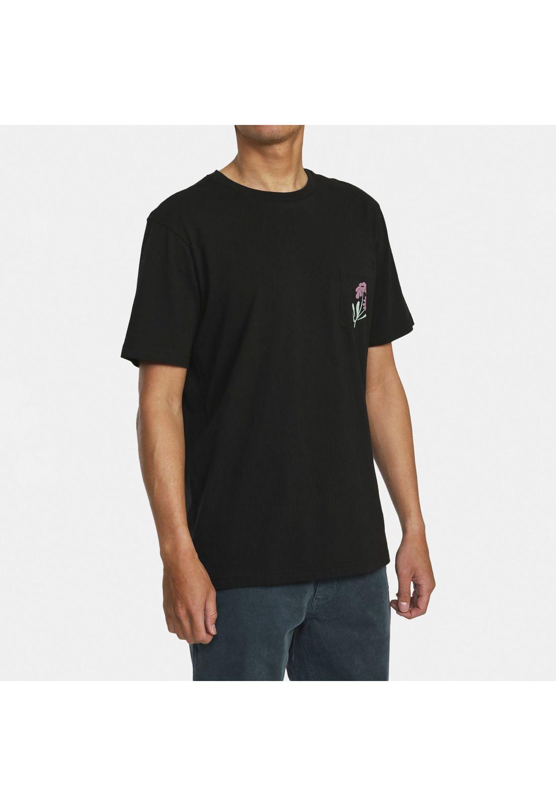 Polera M/C Hombre Bloomed M Tees Negro-4