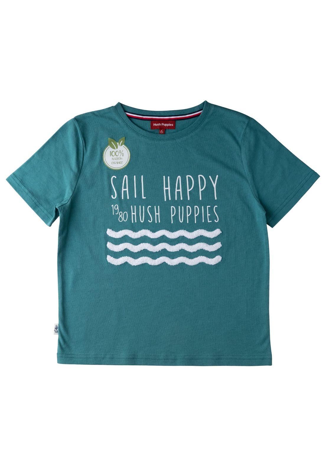 Polera Sail Niño Algodón Verde-0
