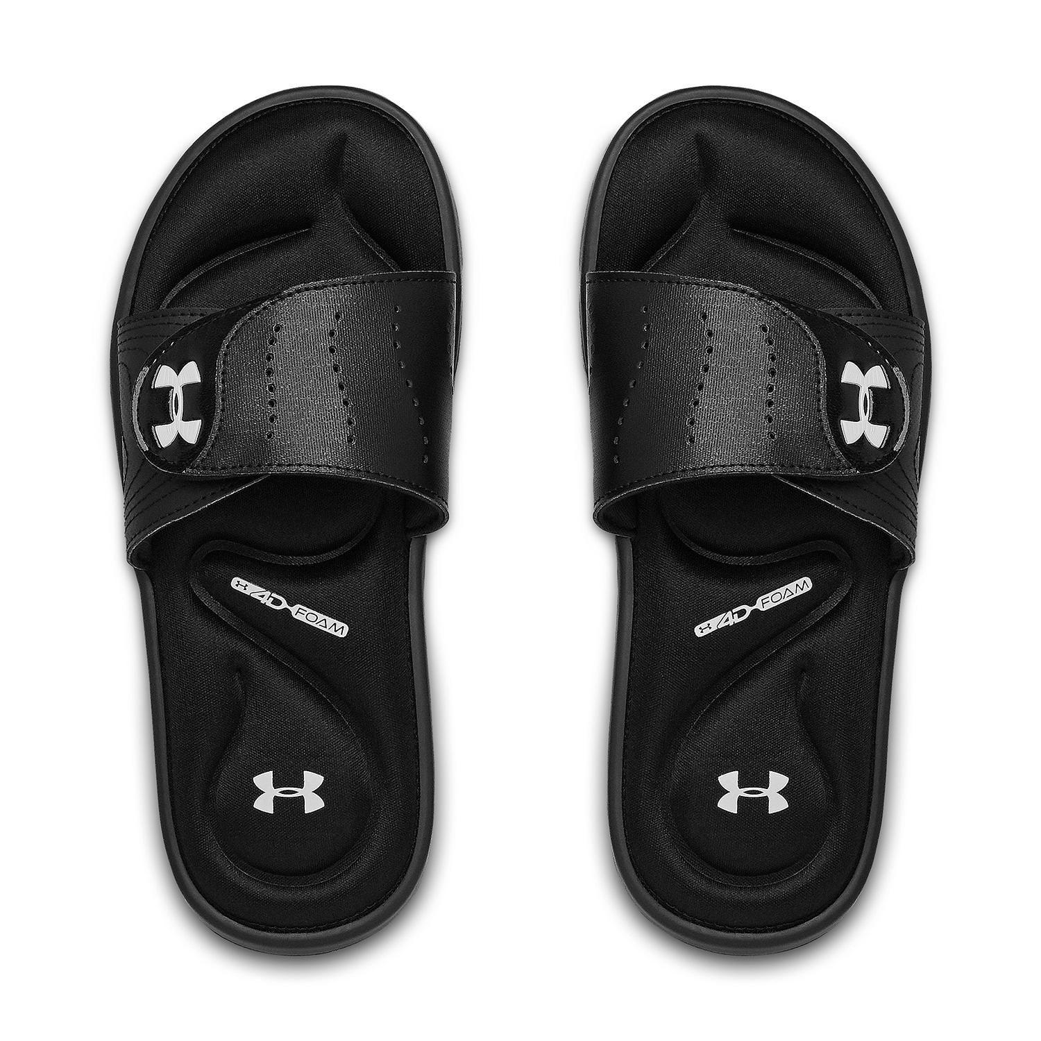Sandalias UA Ignite IX para mujer Negro-4