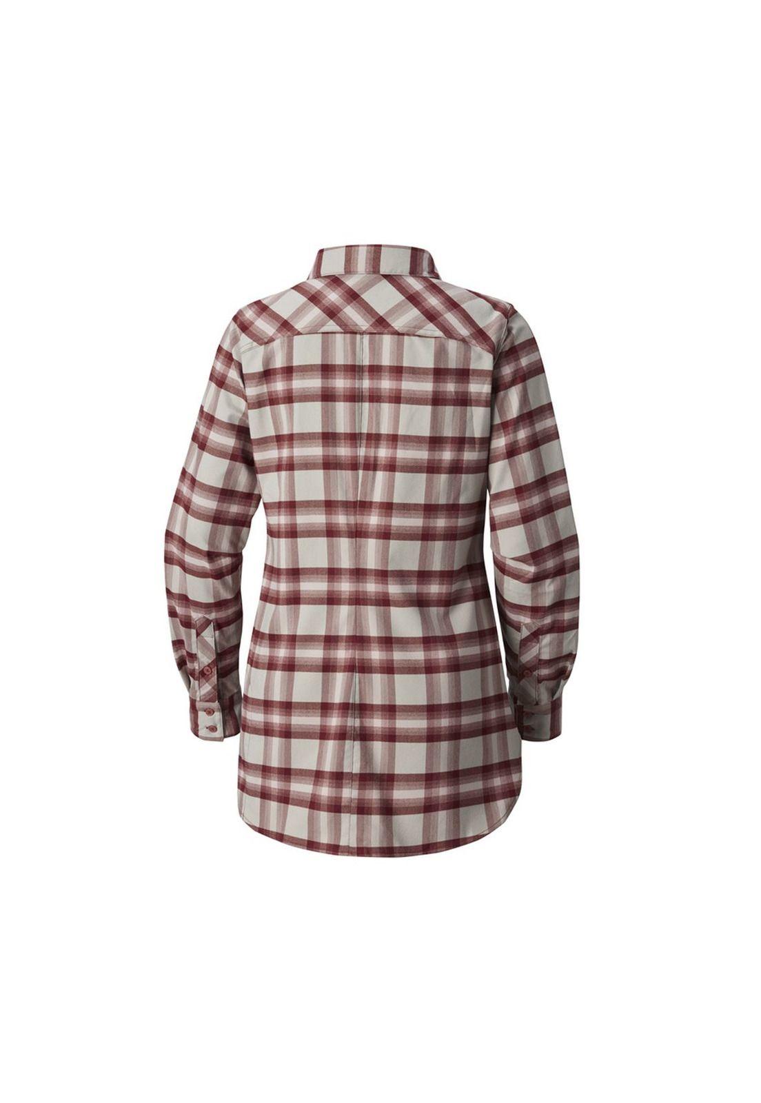 Blusa M/L Silver Flannel Tunic Burdeo-1