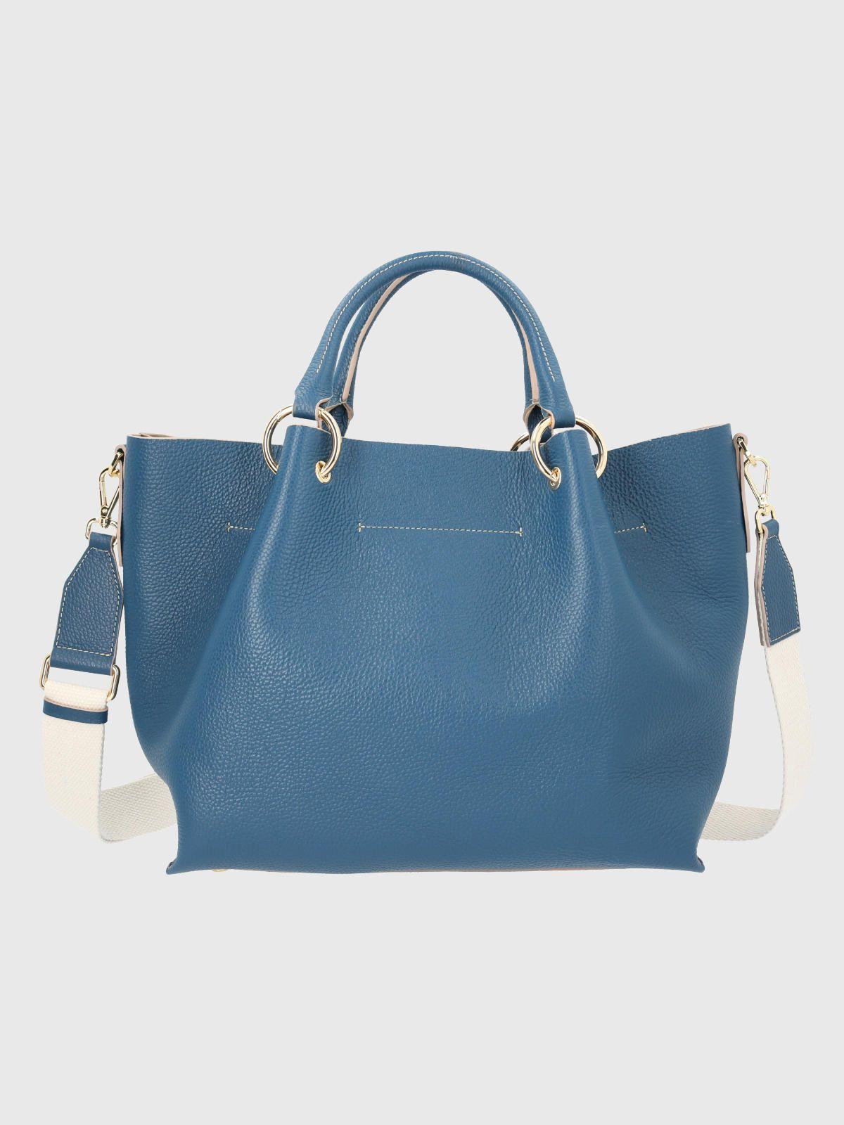 Cartera Italiana Cuero Rialta Azul-0