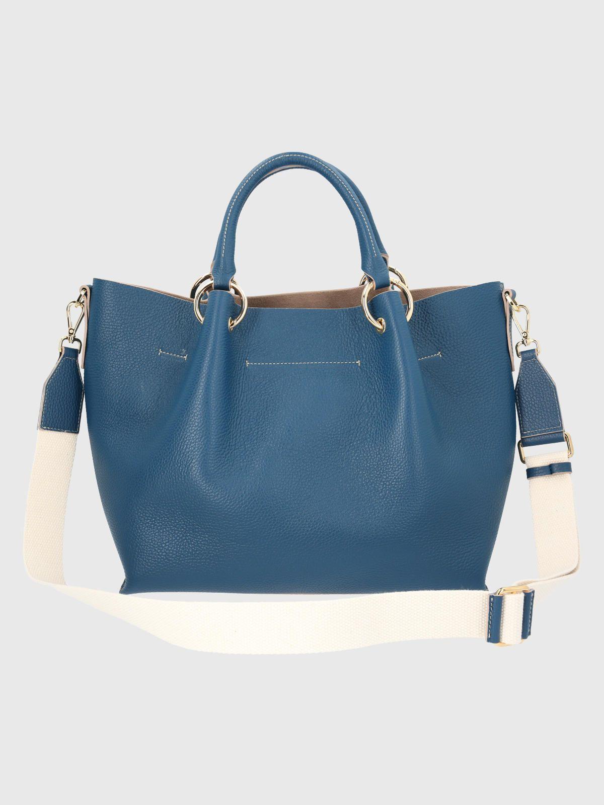 Cartera Italiana Cuero Rialta Azul-2