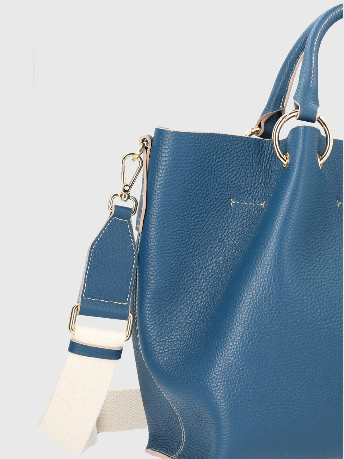 Cartera Italiana Cuero Rialta Azul-3