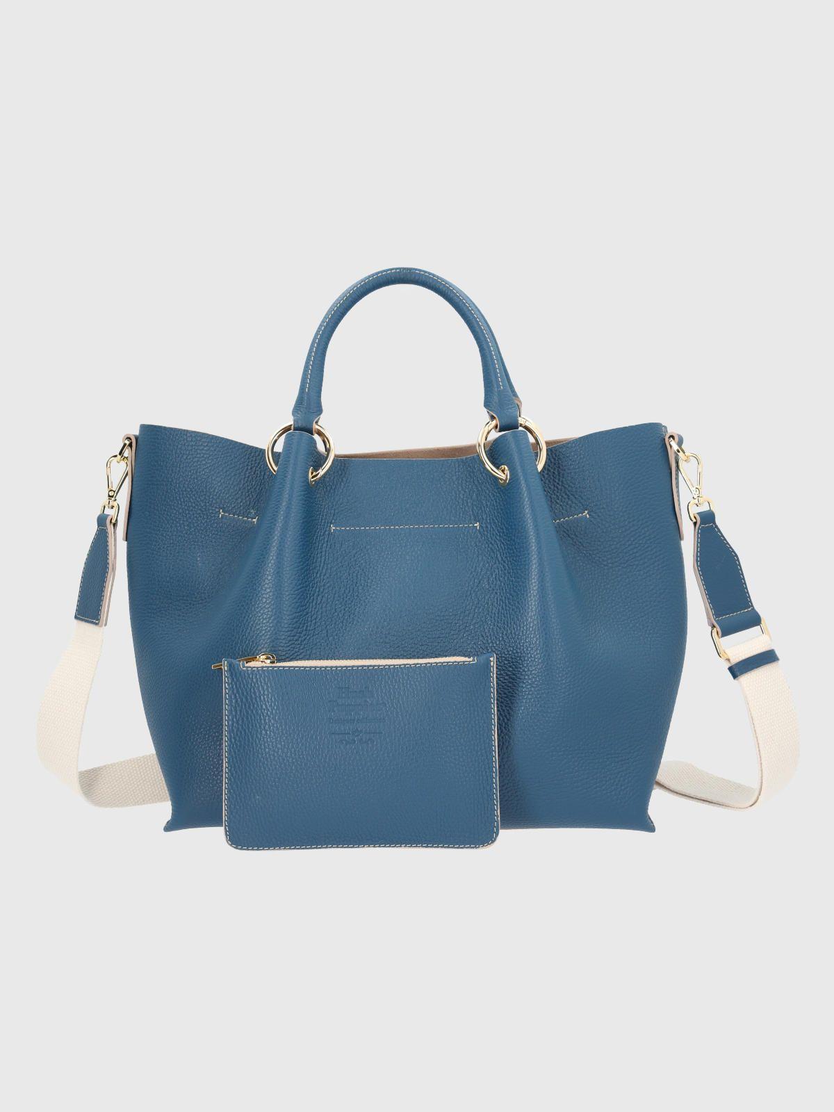 Cartera Italiana Cuero Rialta Azul-4