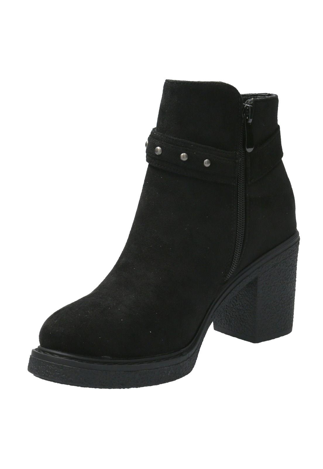 Botín Mujer Glenister Negro-3