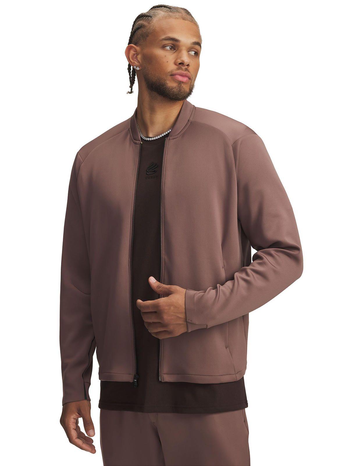 Chaqueta de Basketball para Hombre Drive Pro Café -0