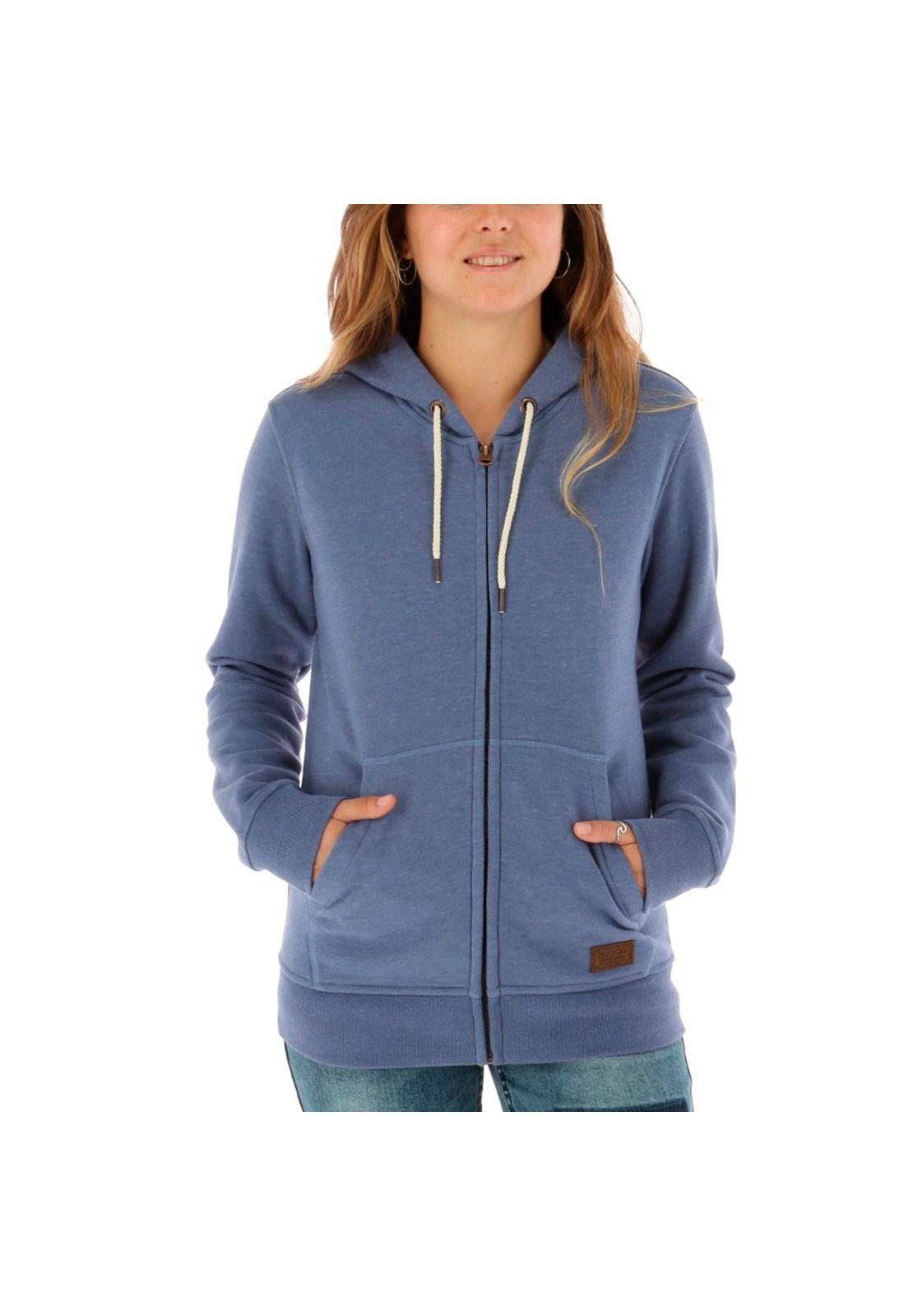 Poleron Mujer Driade Azul Burton-0