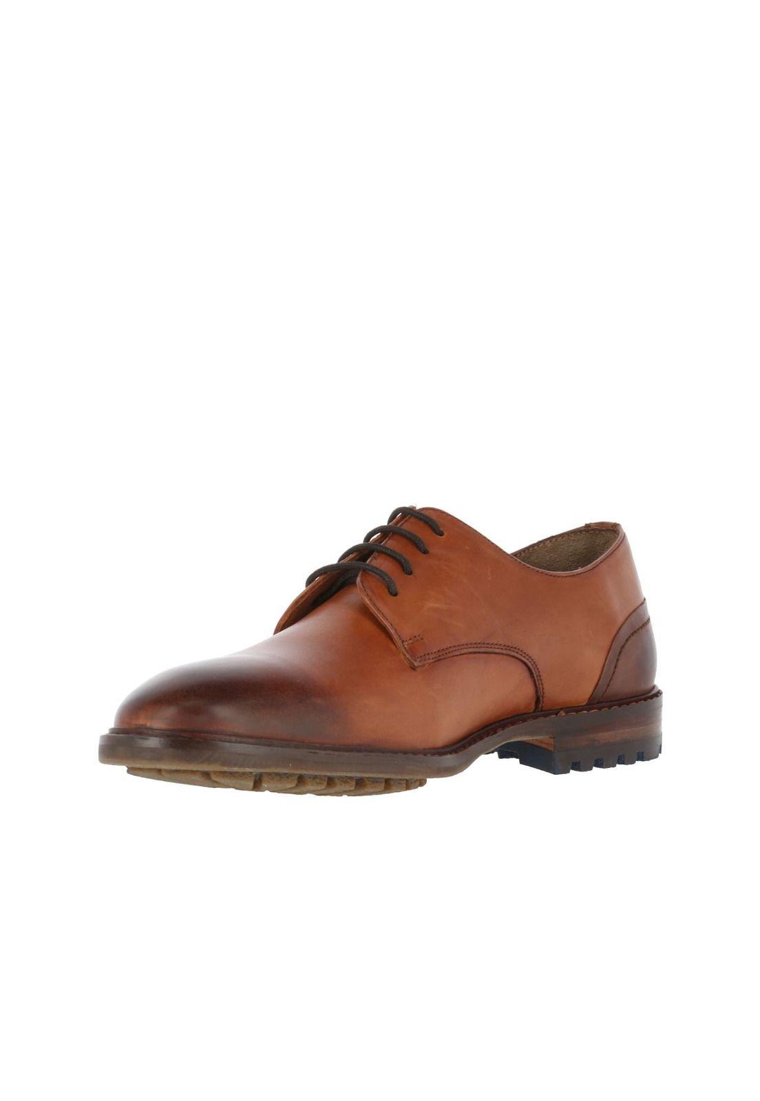 Zapato Leather Earl Ii Café-1