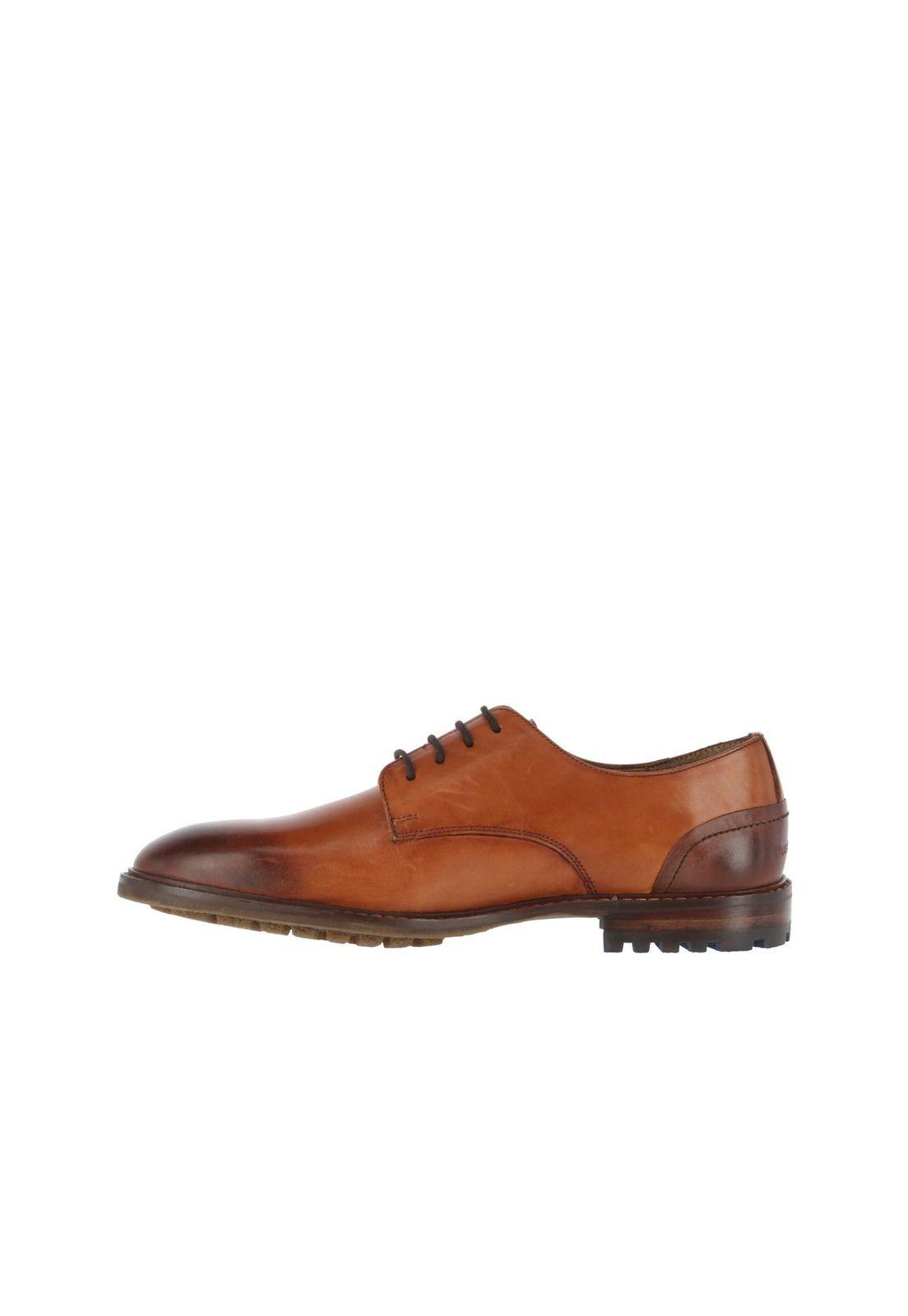 Zapato Leather Earl Ii Café-2