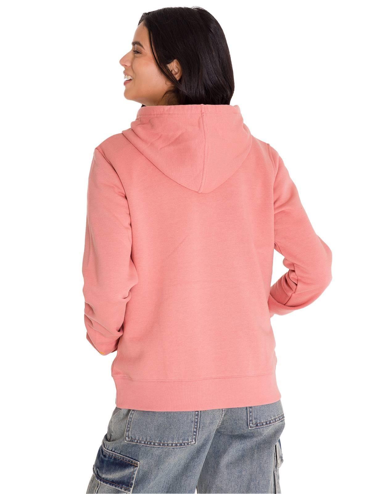 Polerón Con Gorro Logoerpillar Mujer Terracota-3