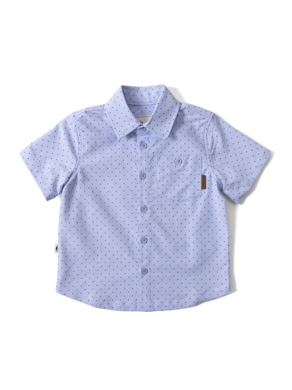 Camisa M/C Niño Laurent Celeste-0