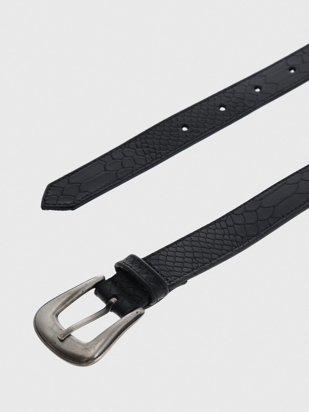 Cinturon Cuero Mujer Valeria Negro-2