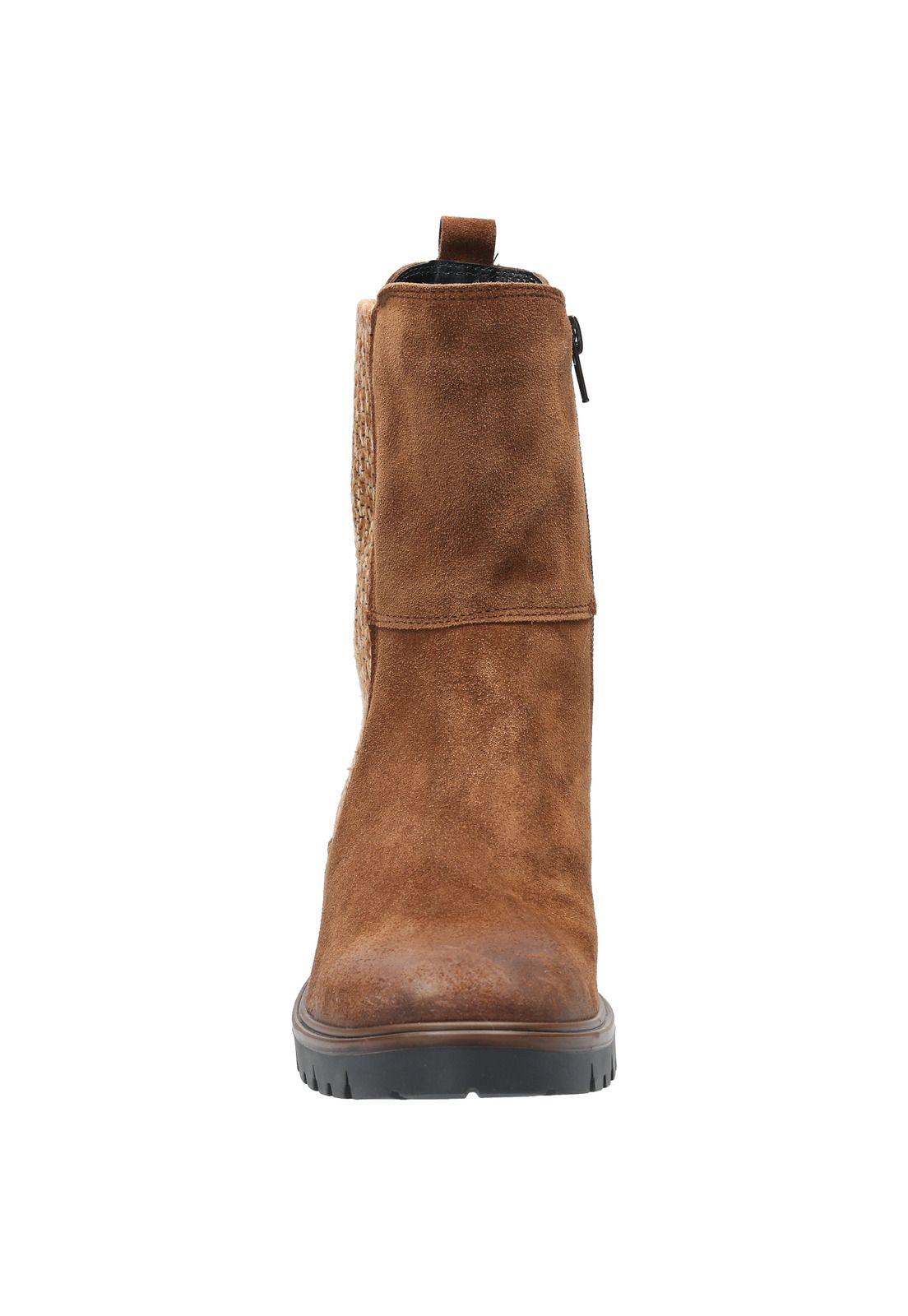 Bota Cuero Mujer Cadis Café-3