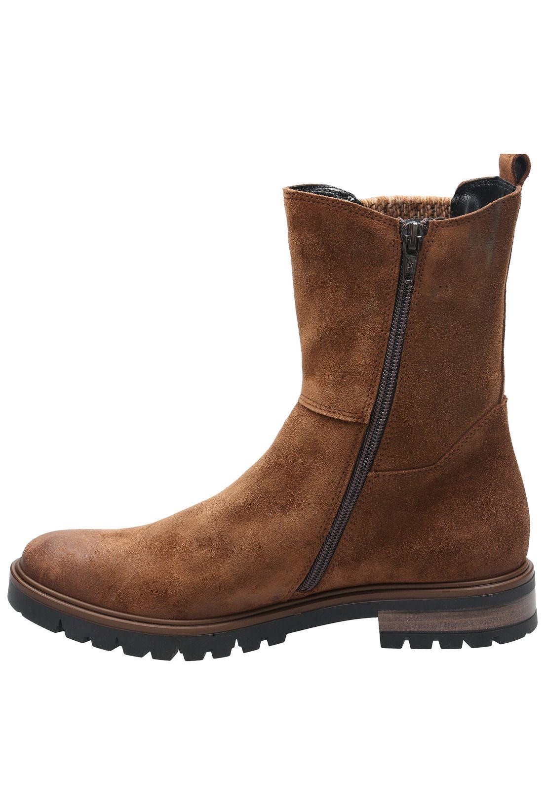 Bota Cuero Mujer Cadis Café-5