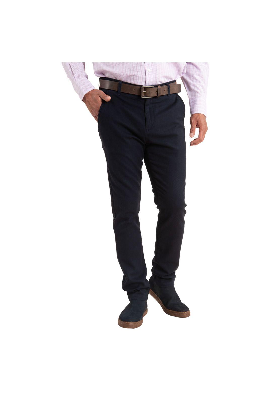 Pantalón Hombre Panal Azul Petróleo-0