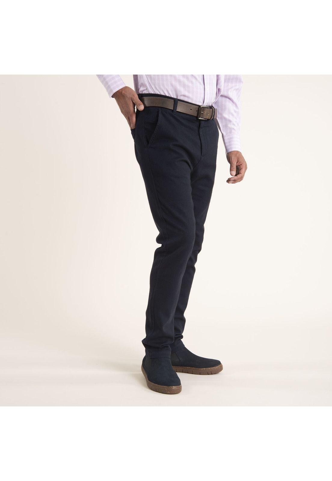 Pantalón Hombre Panal Azul Petróleo-1