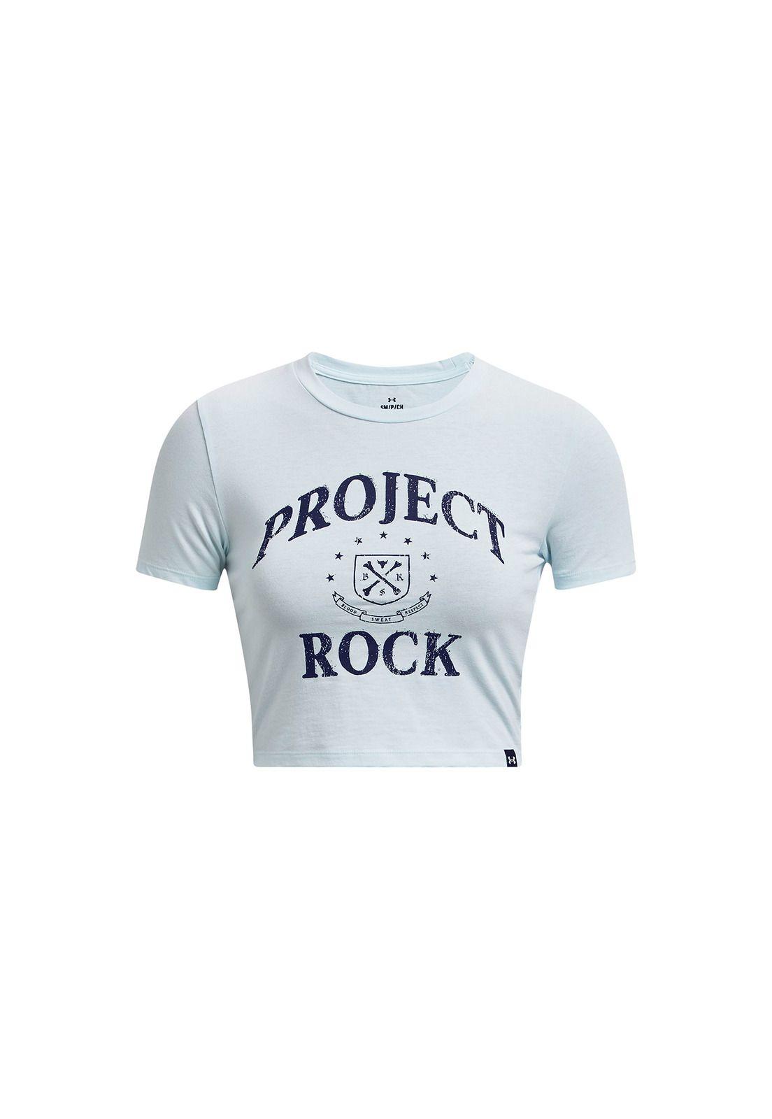 Polera Training Arena Baby Project Rock Blanco Mujer-0