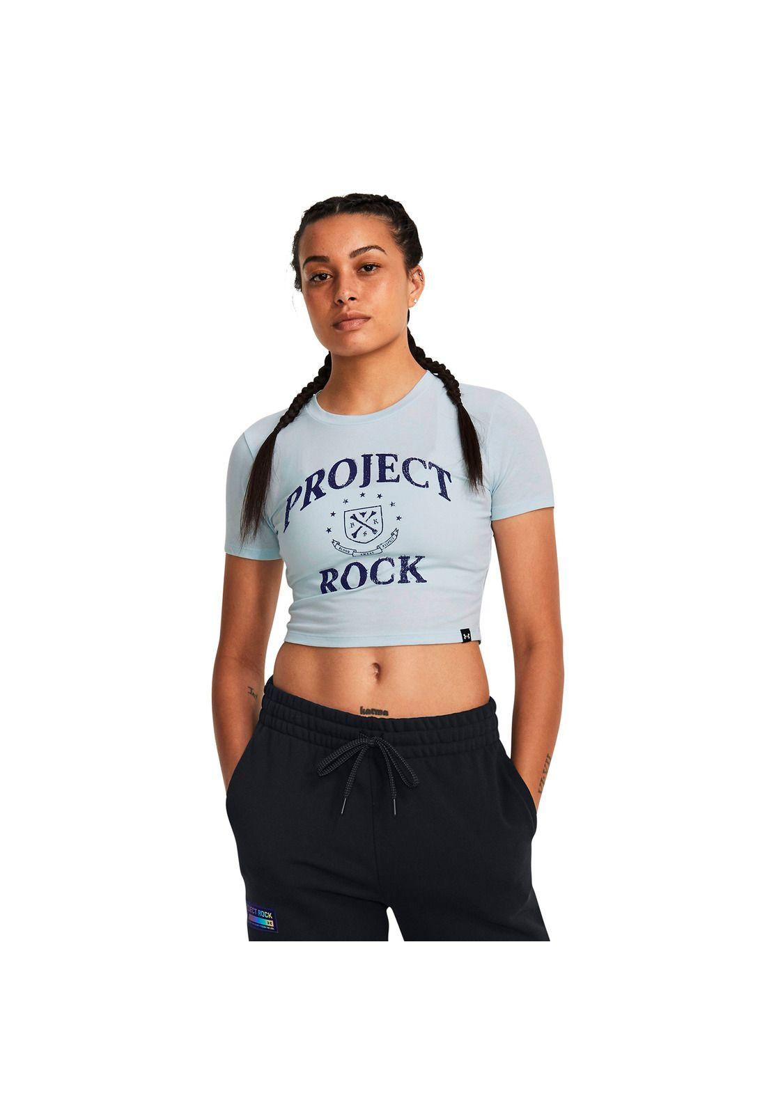 Polera Training Arena Baby Project Rock Blanco Mujer-3