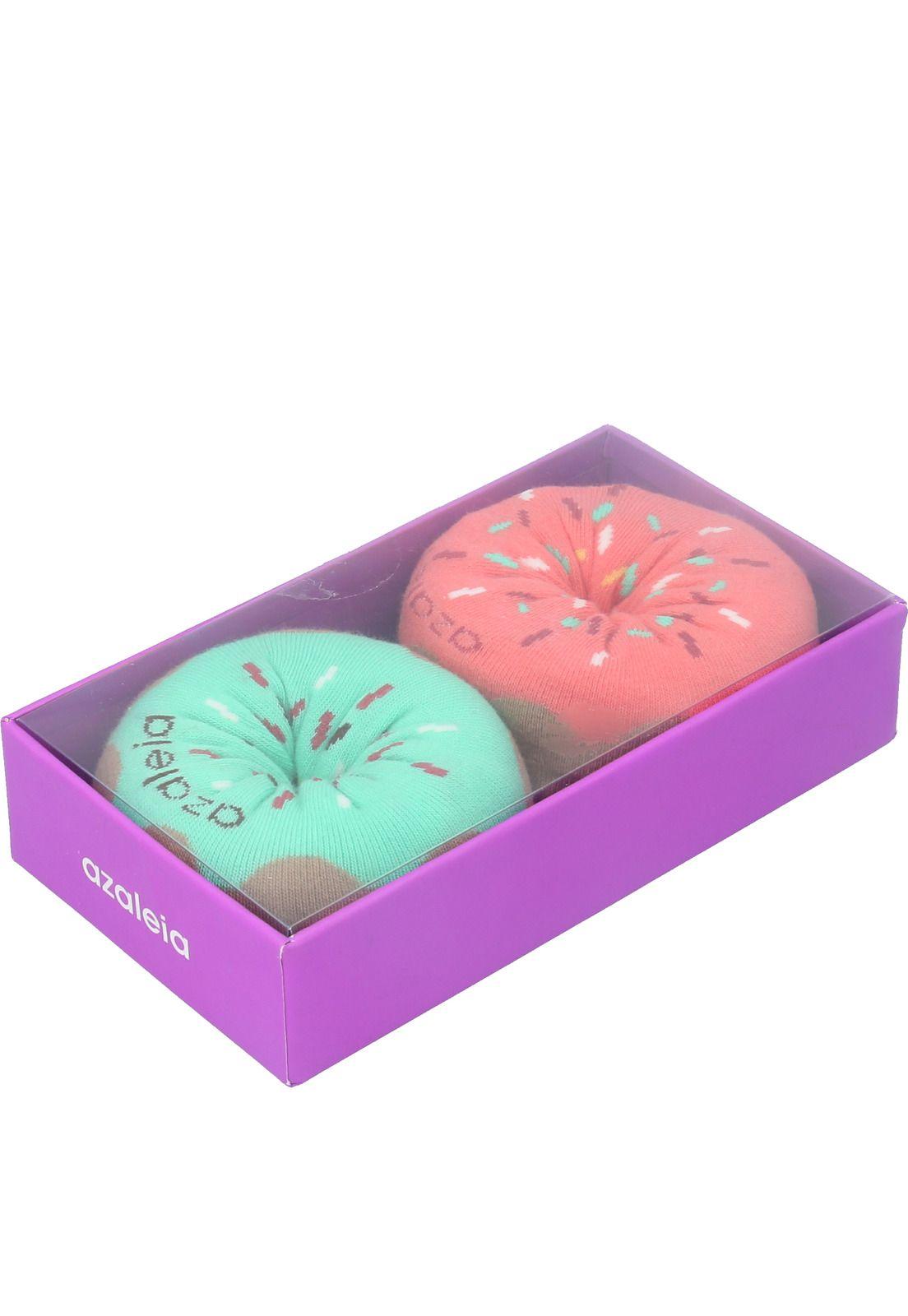 Pack 2 Calcetines Mujer Donnuts Multicolor-0