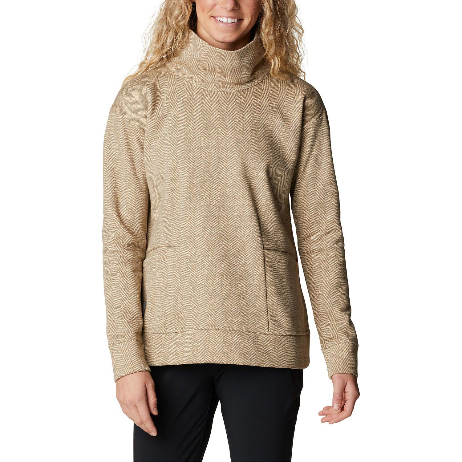 Polerón Mujer Lodge Funnel Pullove Blanco-0