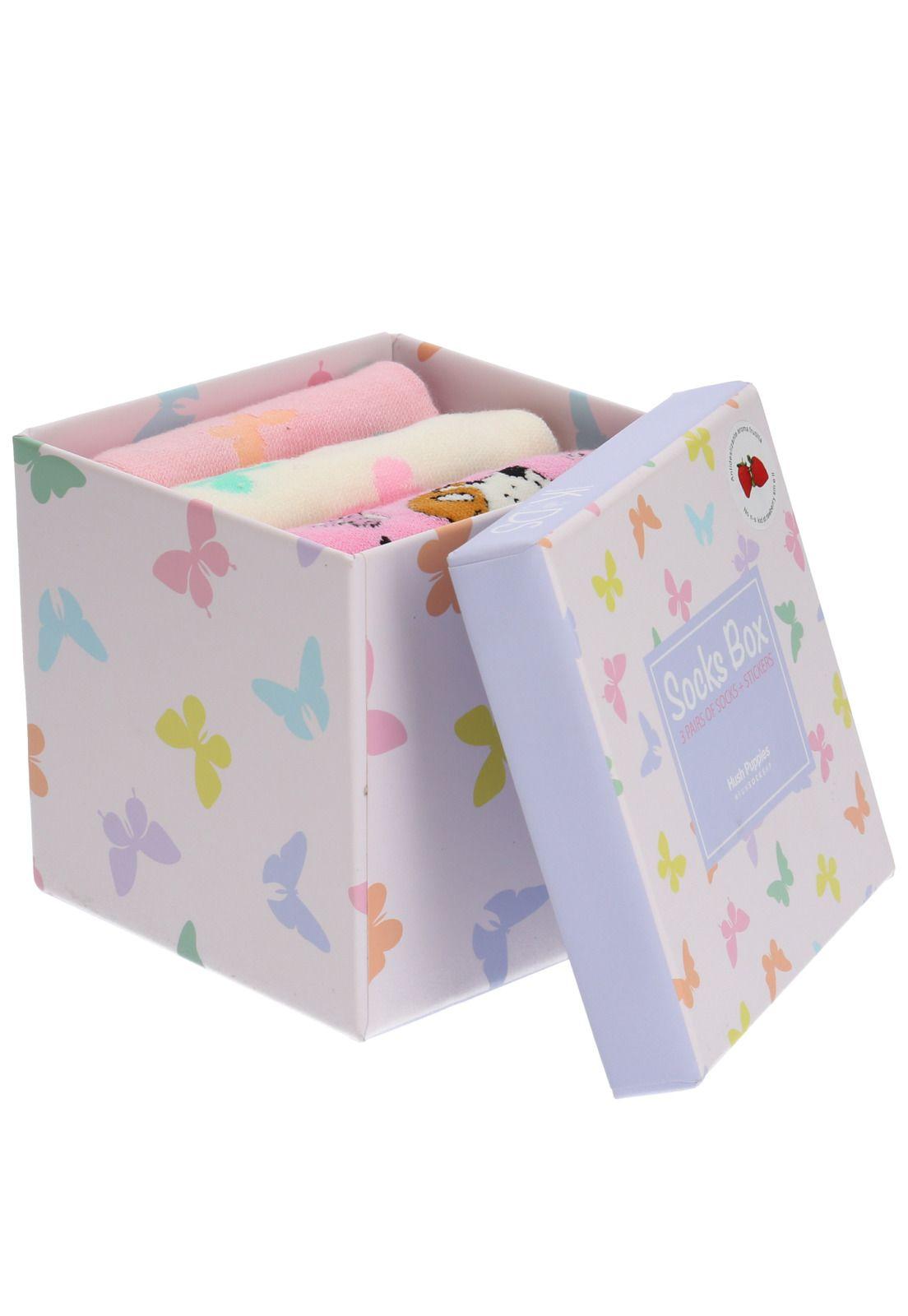 Calcetín Pack Gift Butte Rosado Niña-3