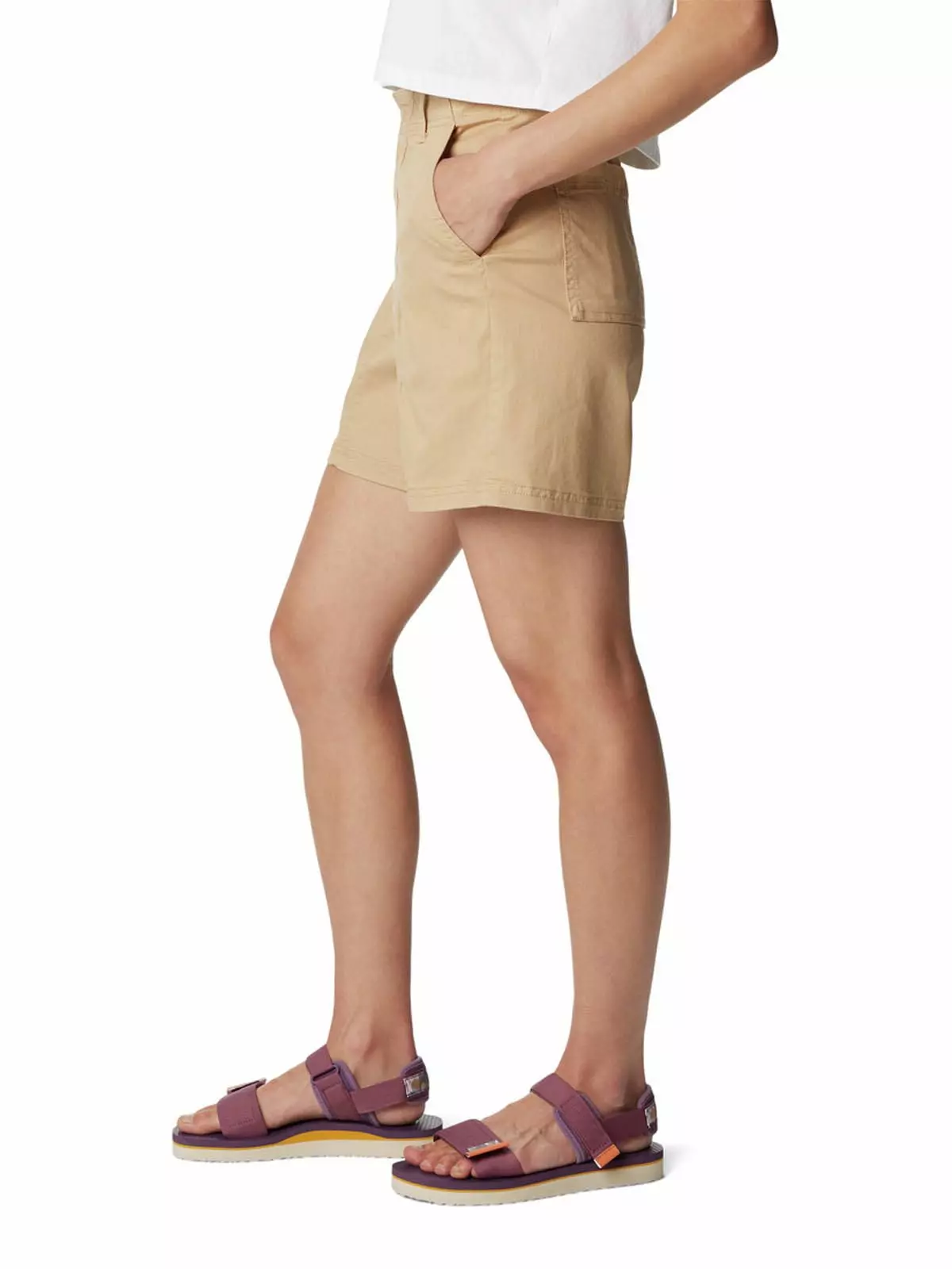 Short Mujer Calico Basin Cotton Beige-1
