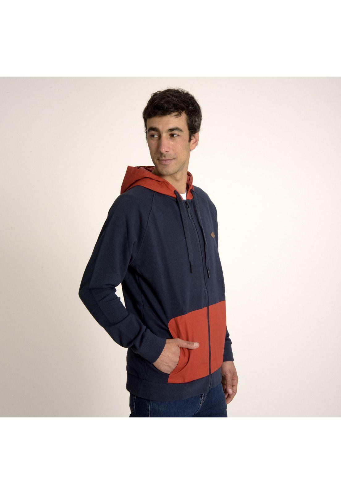 Poleron Hombre M Duck Fz Swearshirt Azul Marino-1