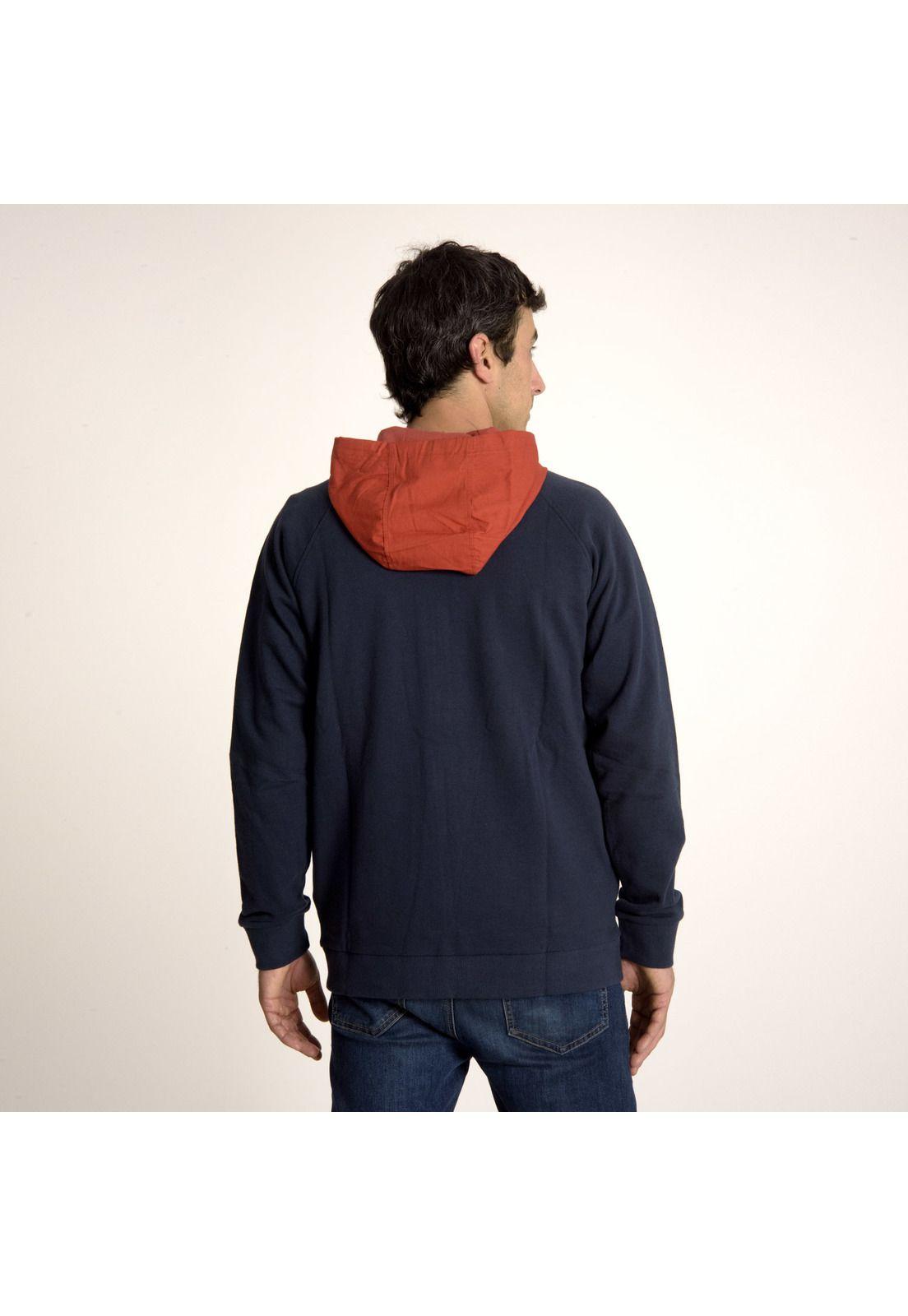 Poleron Hombre M Duck Fz Swearshirt Azul Marino-3